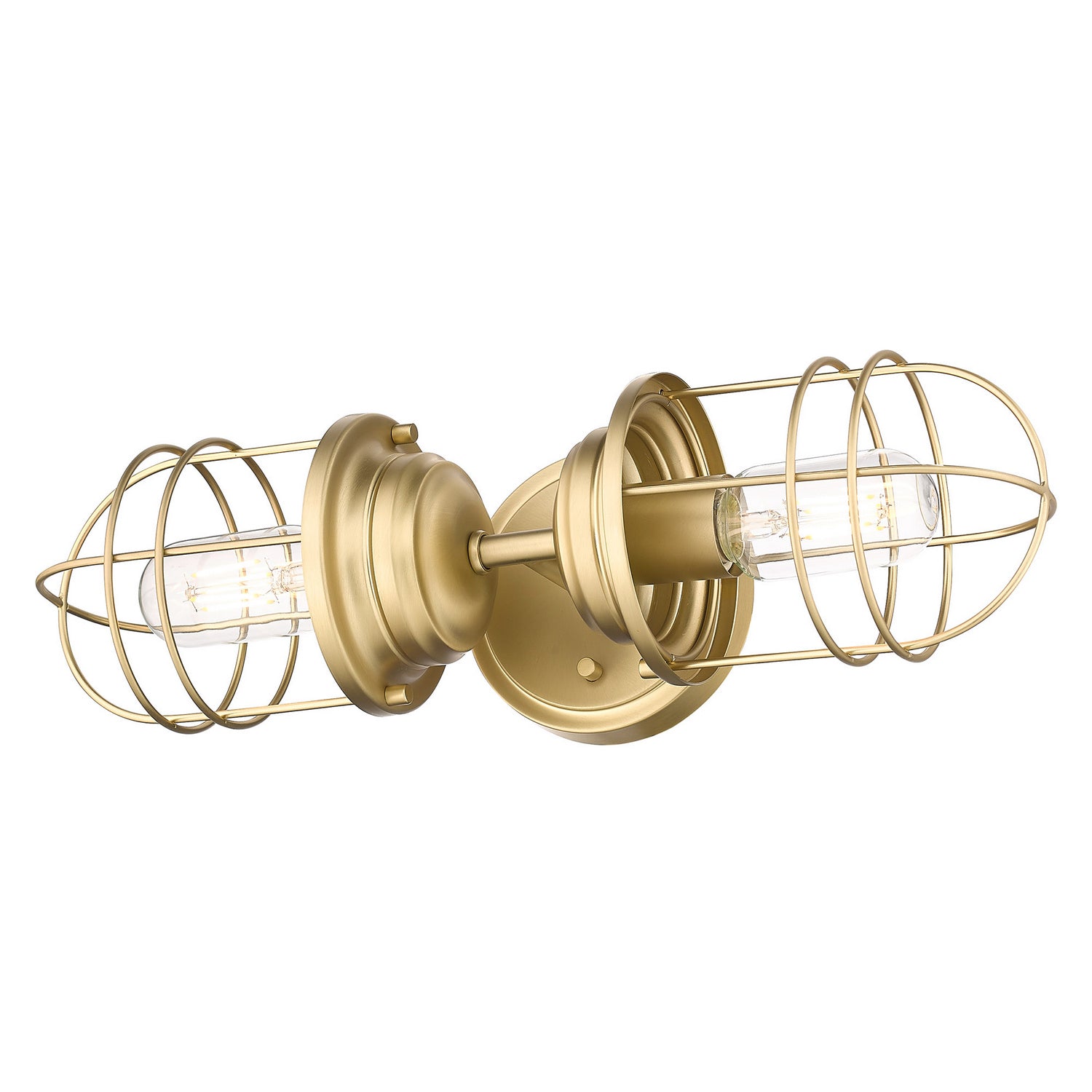 Golden - 9808-2W BCB - Two Light Wall Sconce - Seaport BCB - Brushed Champagne Bronze