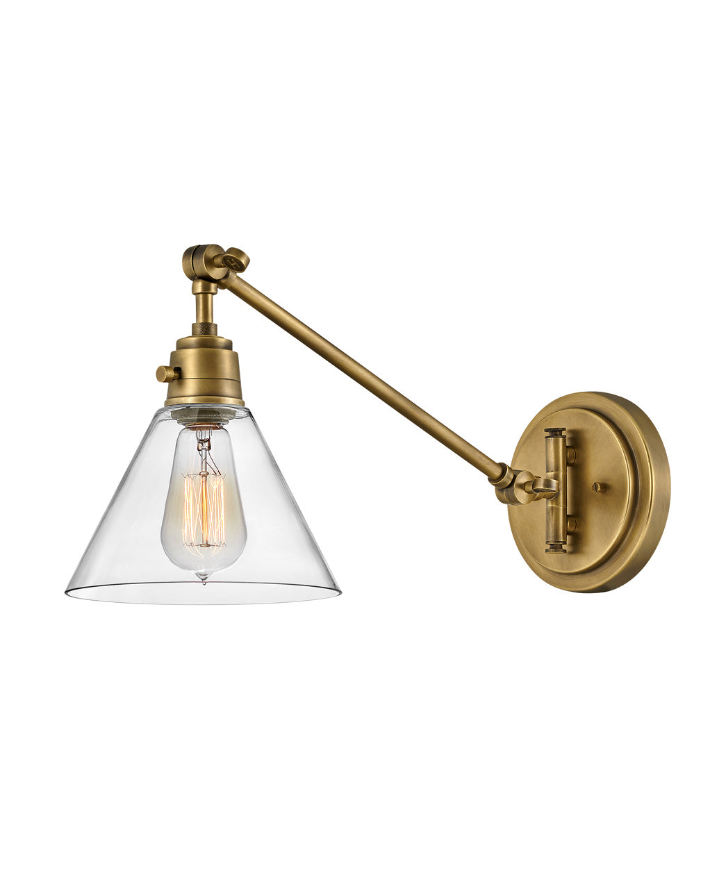 Hinkley - 3690HB-CL - LED Wall Sconce - Arti - Heritage Brass