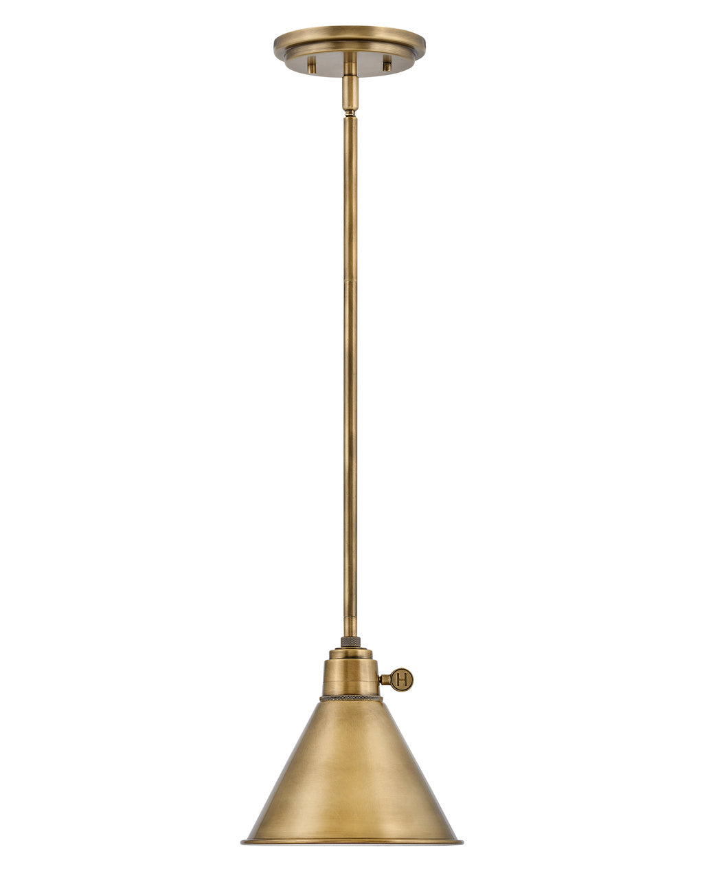 Hinkley - 3697HB - LED Pendant - Arti - Heritage Brass
