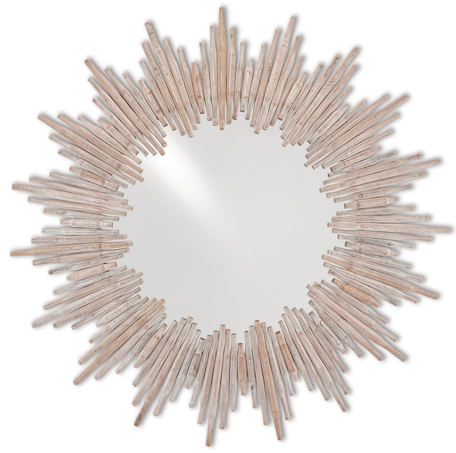 Mirror from the Chadee collection in Whitewash/Mirror finish
