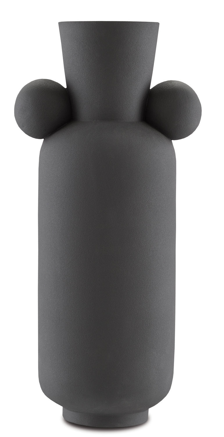 Vase from the Happy collection in Textured Black finish