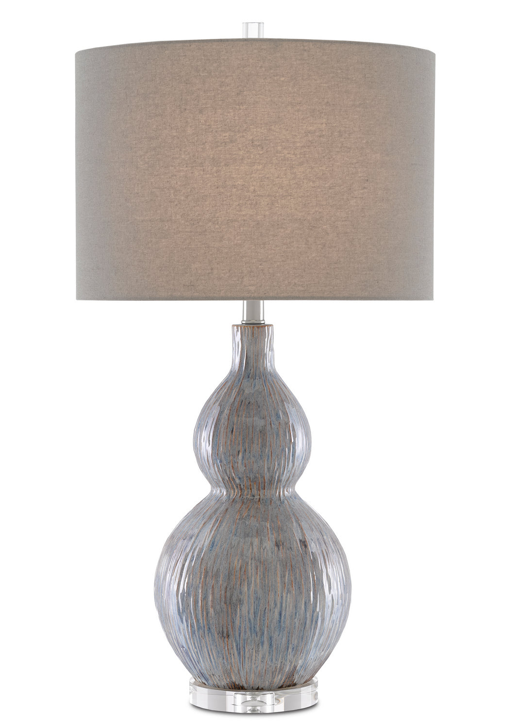 One Light Table Lamp from the Idyll collection in Gray/Blue/Taupe/Clear finish
