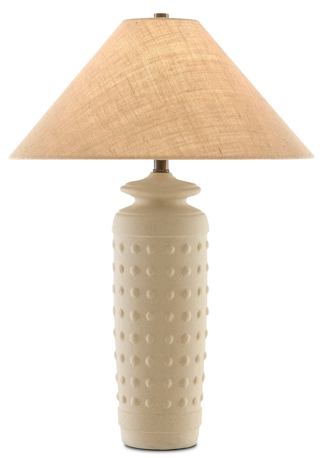 One Light Table Lamp from the Sonoran collection in Sand/Brass finish