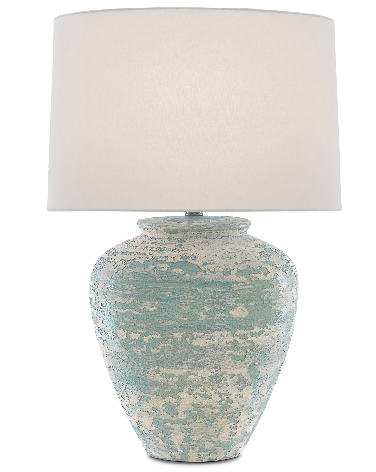 One Light Table Lamp from the Mimi collection in Aqua/Cream finish