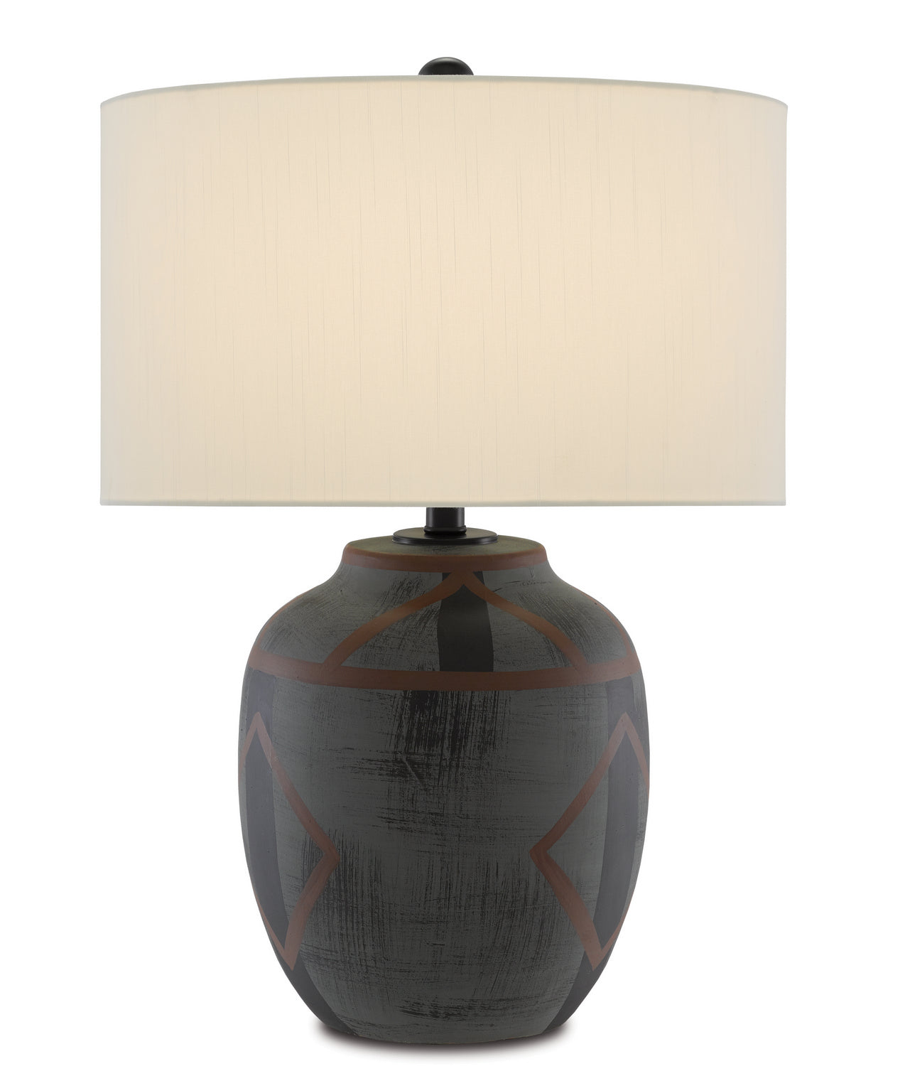 One Light Table Lamp from the Juste collection in Dark Blue/Matte Black finish