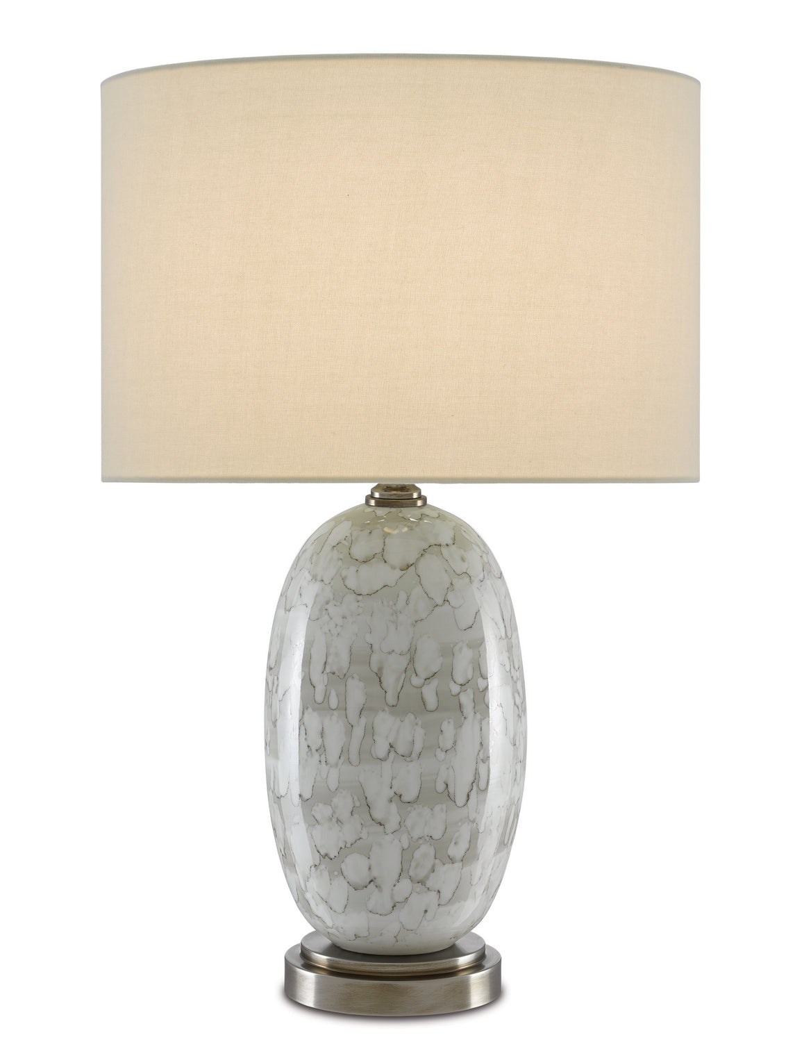 One Light Table Lamp from the Harmony collection in Gray/Brown/Antique Nickel finish