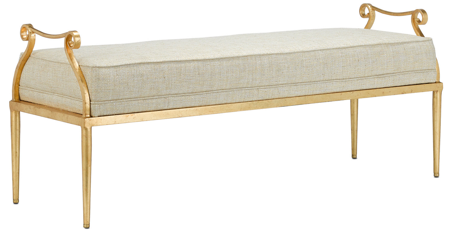Bench from the Genevieve collection in Grecian Gold finish