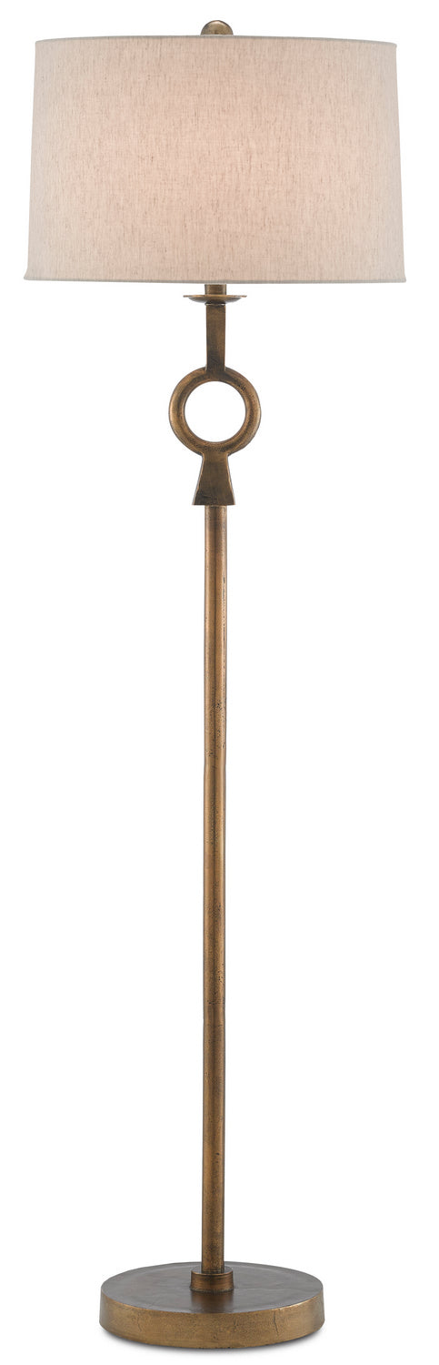 One Light Floor Lamp from the Germaine collection in Antique Brass finish