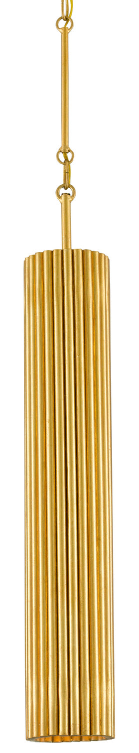 LED Pendant from the Penfold collection in Contemporary Gold Leaf/Painted Contemporary Gold finish