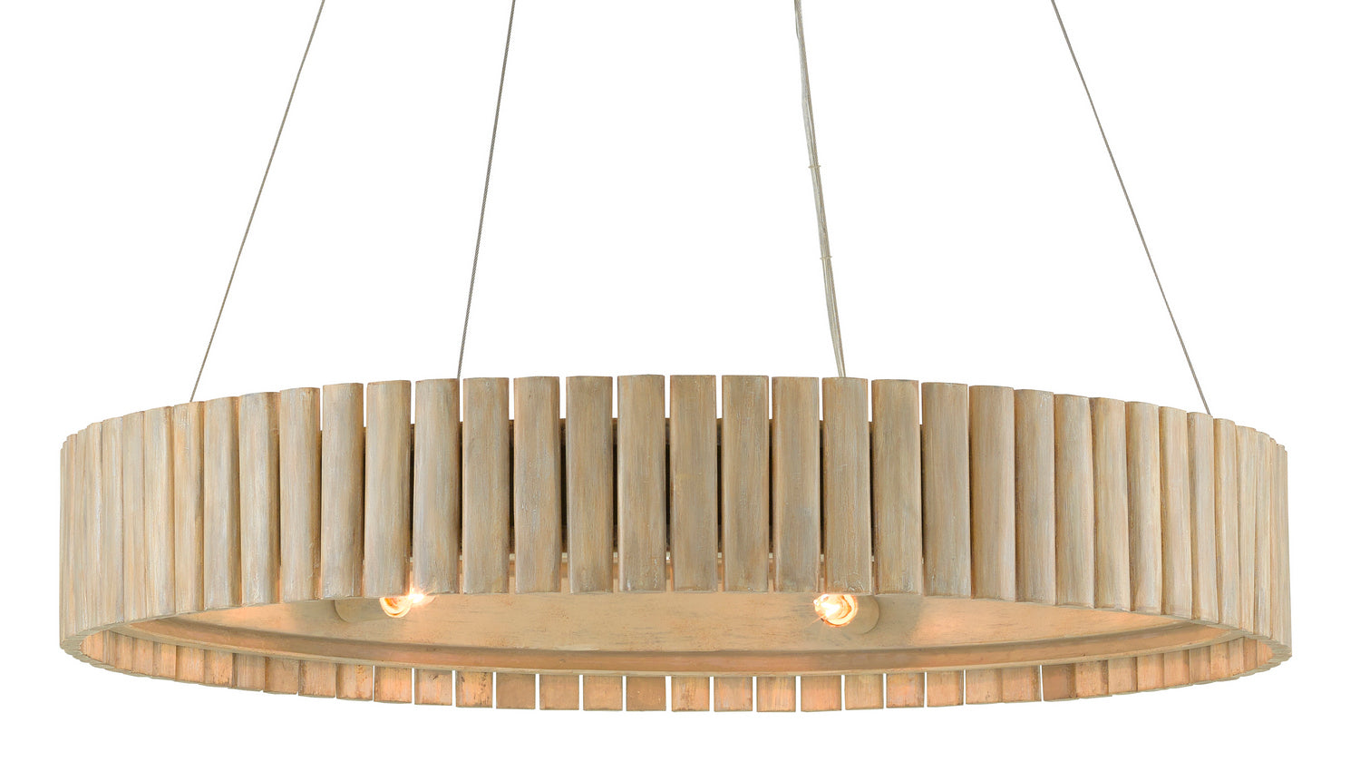 Six Light Chandelier from the Tetterby collection in Light Taupe/Smokewood finish
