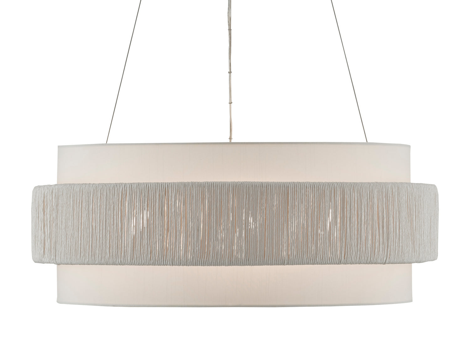 Six Light Chandelier from the Rousham collection in Beige/Sugar White finish