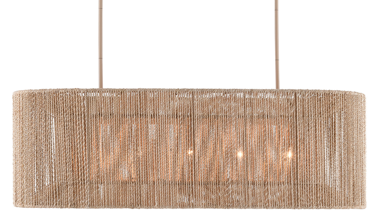 Five Light Chandelier from the Mereworth collection in Natural Rope/Beige finish