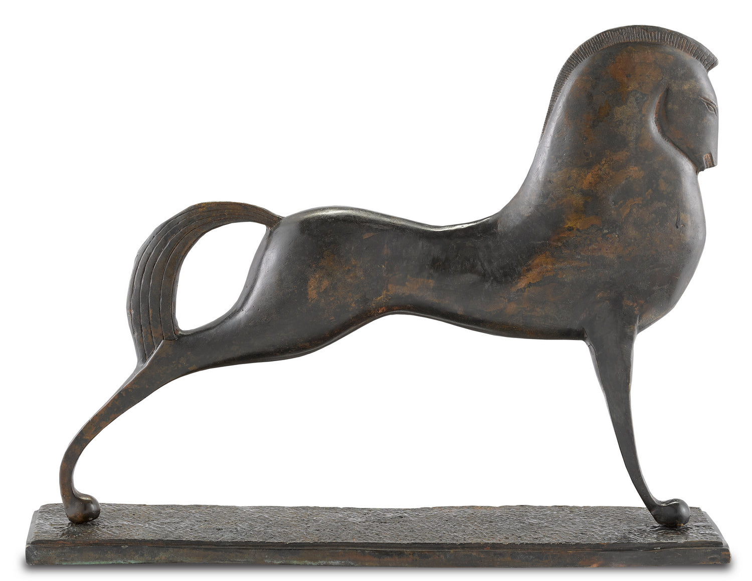 Horse from the Assyrian collection in Antique Green finish