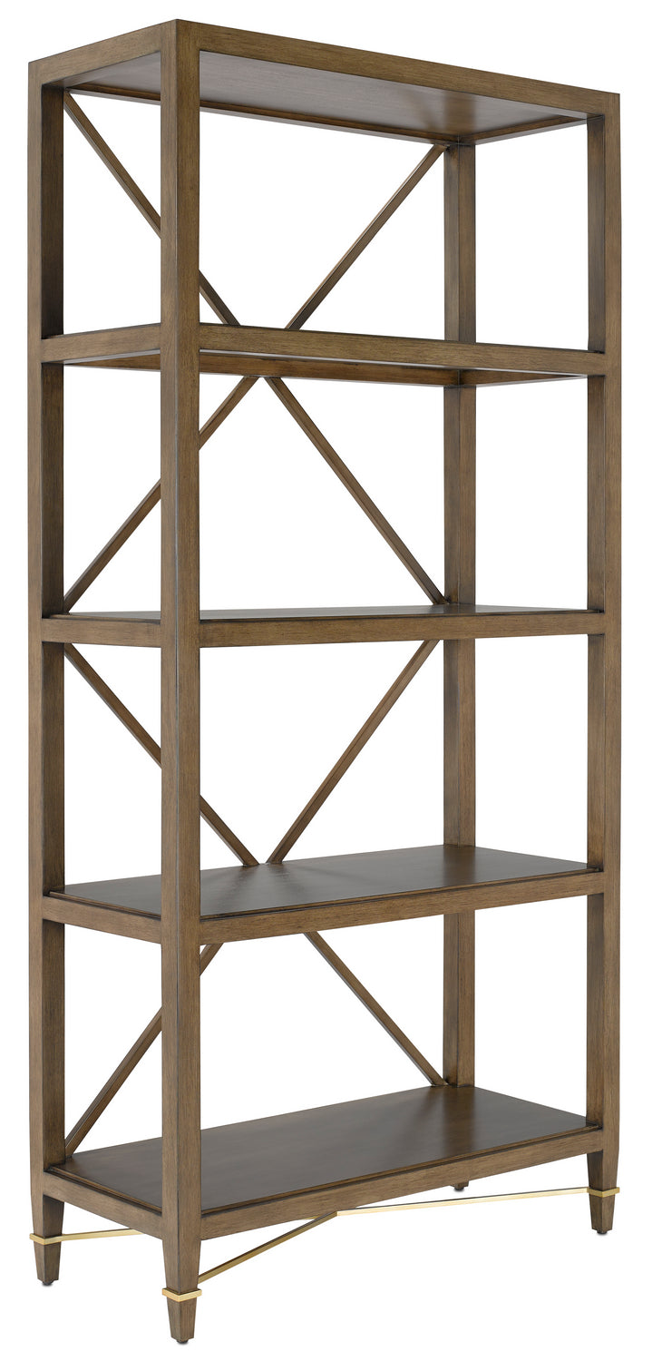 Etagere from the Verona collection in Chanterelle/Champagne finish
