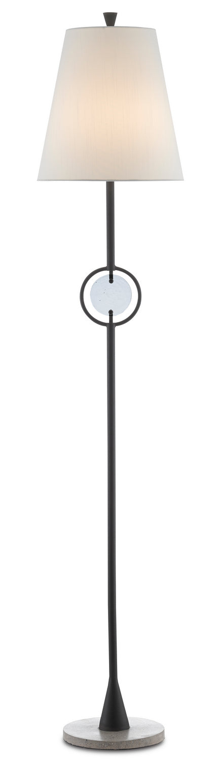 One Light Floor Lamp from the Privateer collection in Blacksmith/Polished Concrete finish