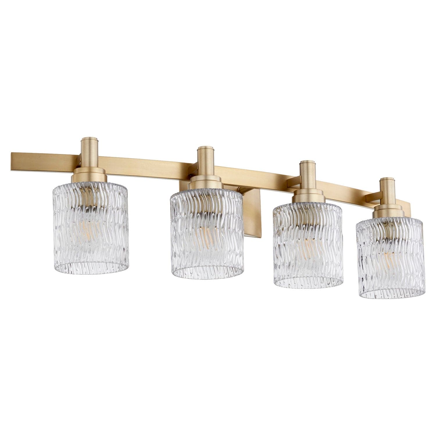 Quorum - 5184-4-80 - Four Light Vanity - Stadium - Aged Brass