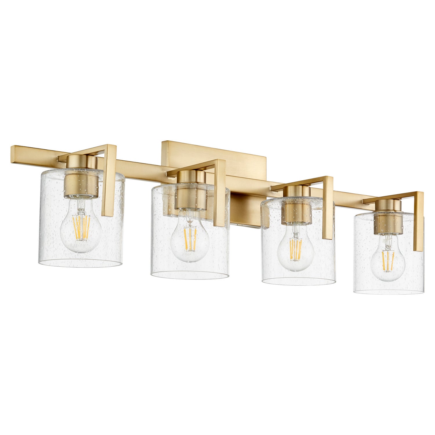Quorum - 5190-4-80 - Four Light Vanity - 5190 Lighting Series - Aged Brass