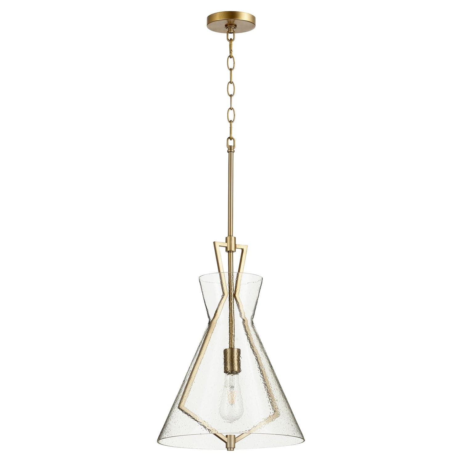 Quorum - 8426-80 - One Light Pendant - 8426 Pendants - Aged Brass