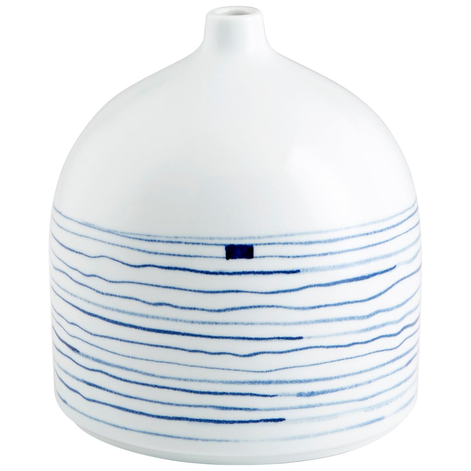 Cyan - 10802 - Vase - Blue And White