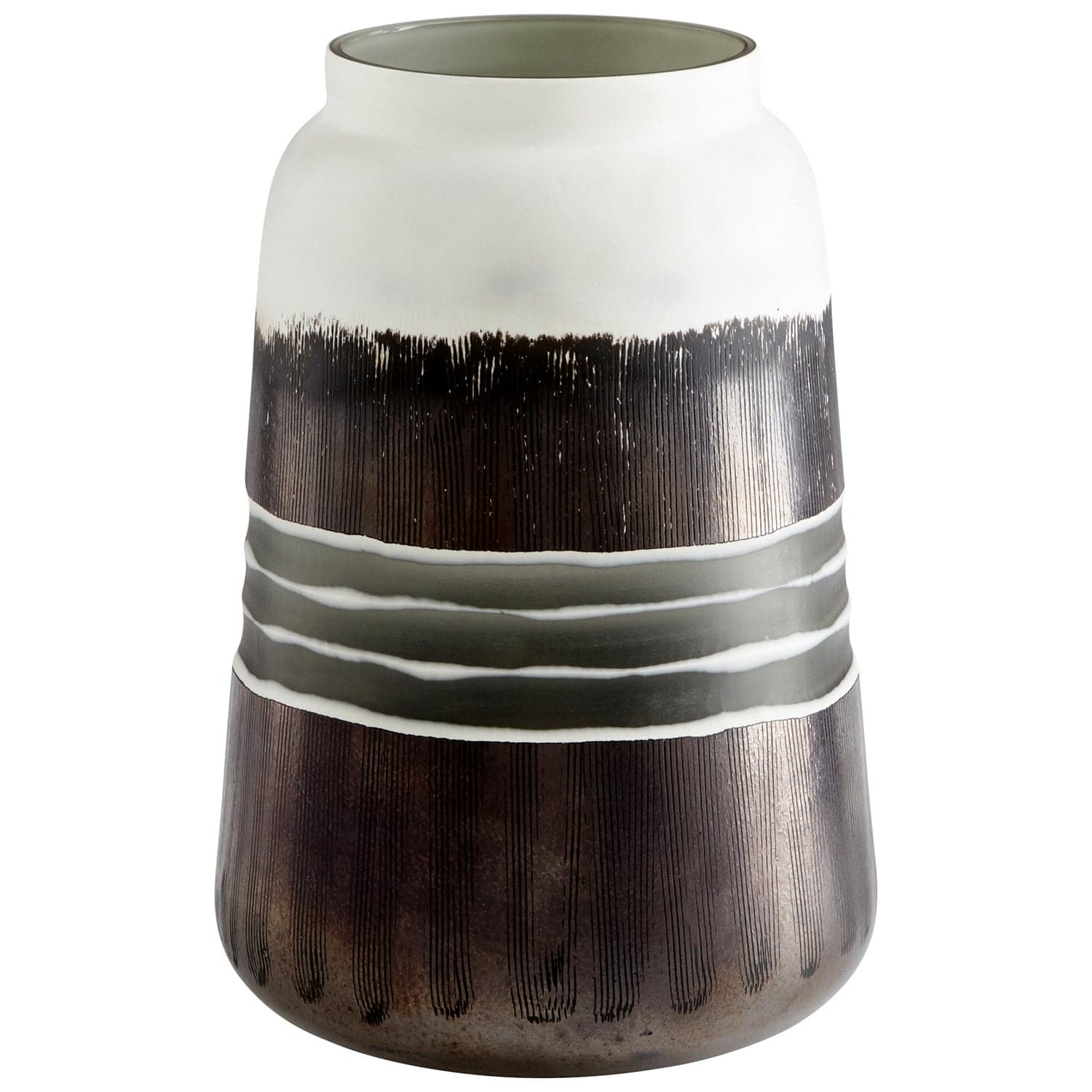 Cyan - 10854 - Vase - Black And White