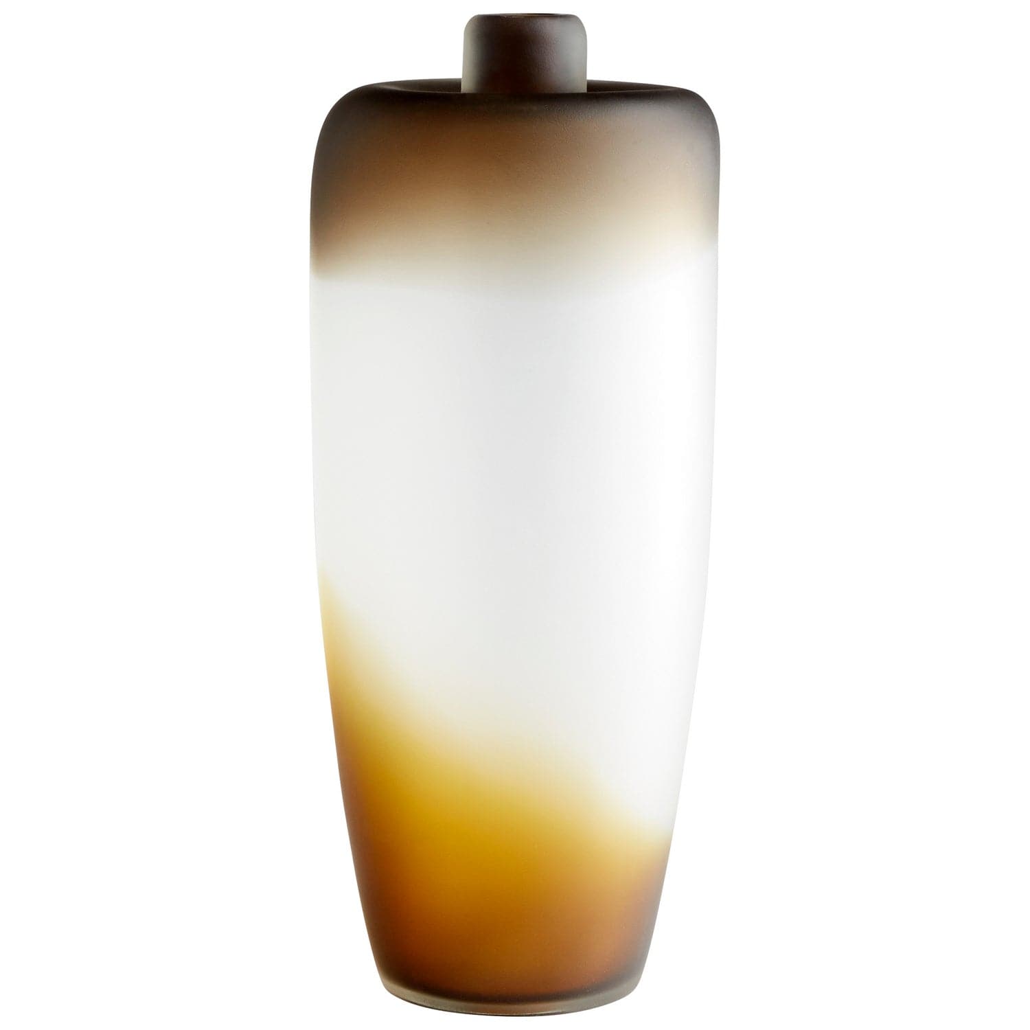 Cyan - 10858 - Vase - Amber Swirl