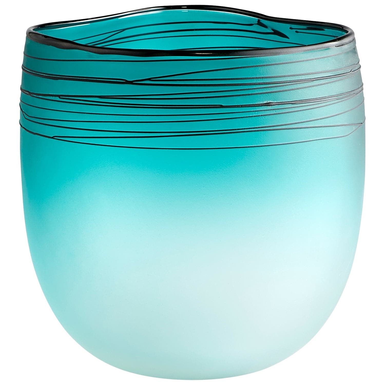 Cyan - 10895 - Vase - Blue And White