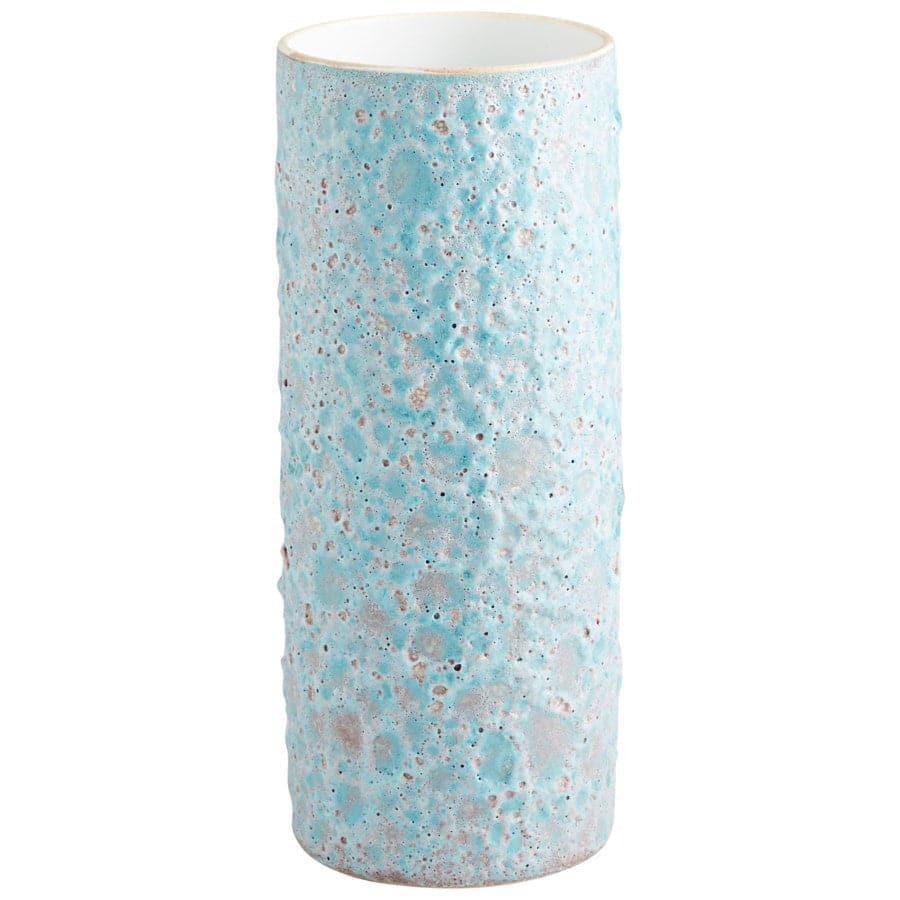 Cyan - 10935 - Vase - Mottled Pale Blue