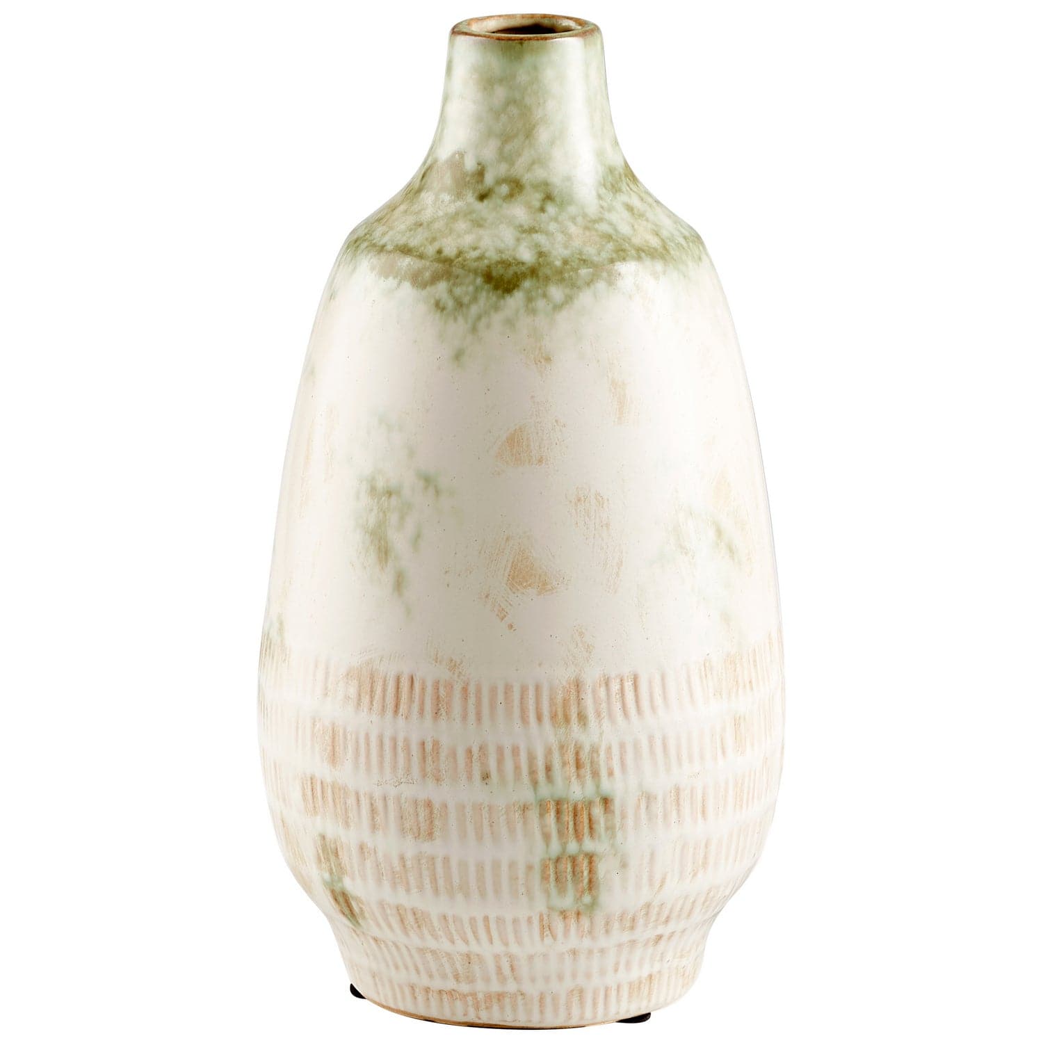 Cyan - 11051 - Vase - Olive Pearl Glaze