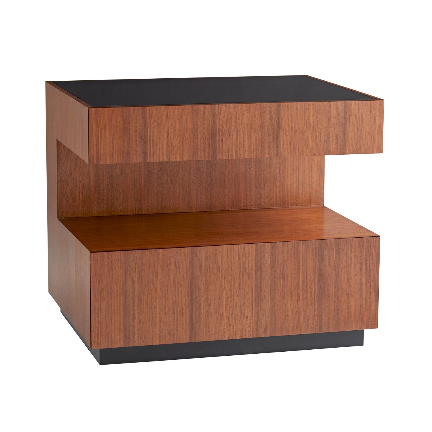 End Table from the Geron collection in Satin Walnut finish