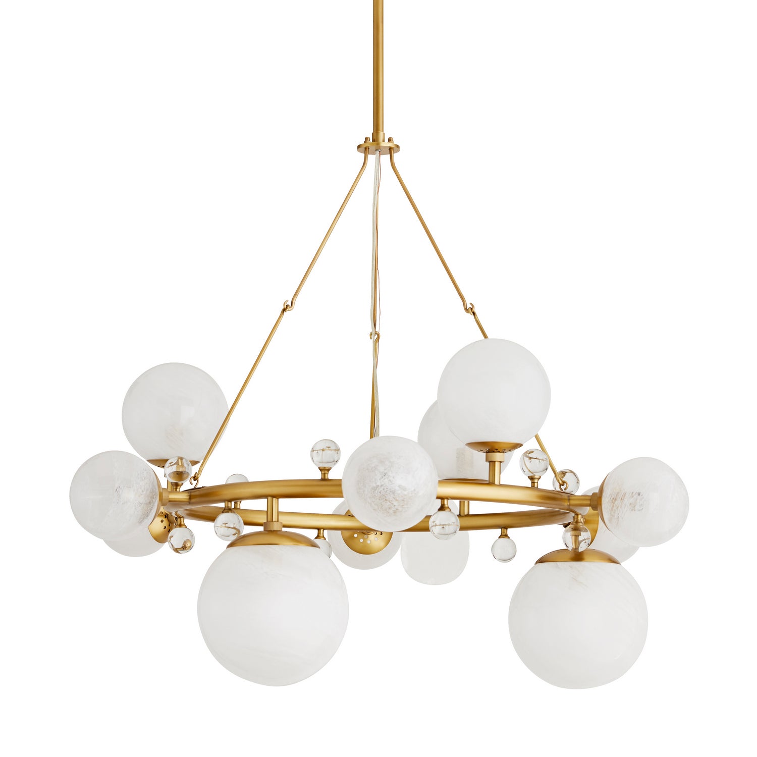 12 Light Chandelier from the Troon collection in Antique Brass finish