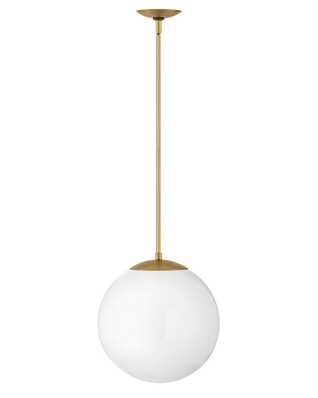 Hinkley - 3744HB-WH - LED Pendant - Warby - Heritage Brass