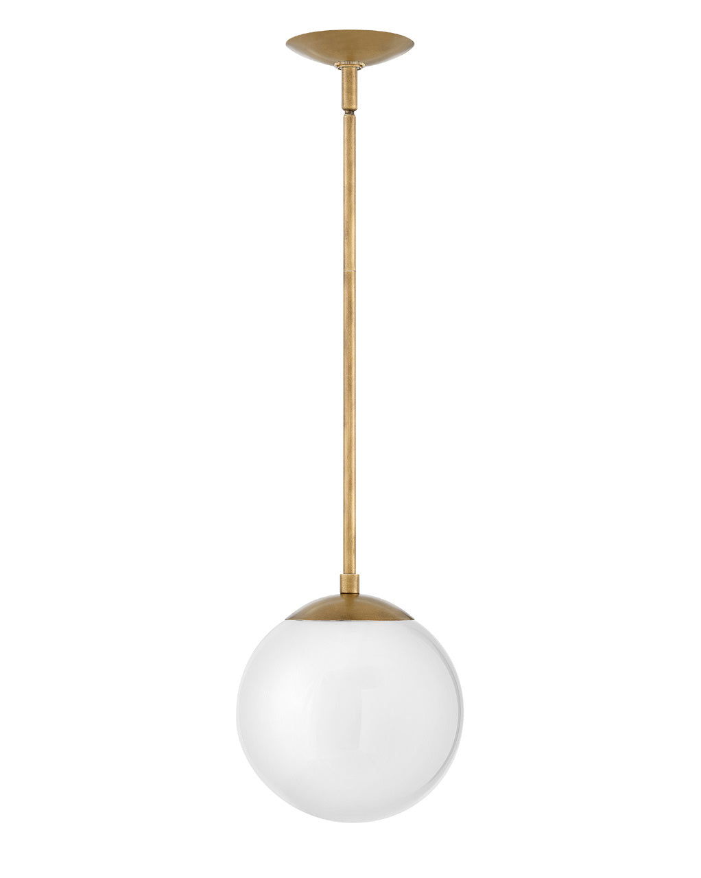 Hinkley - 3747HB-WH - LED Pendant - Warby - Heritage Brass