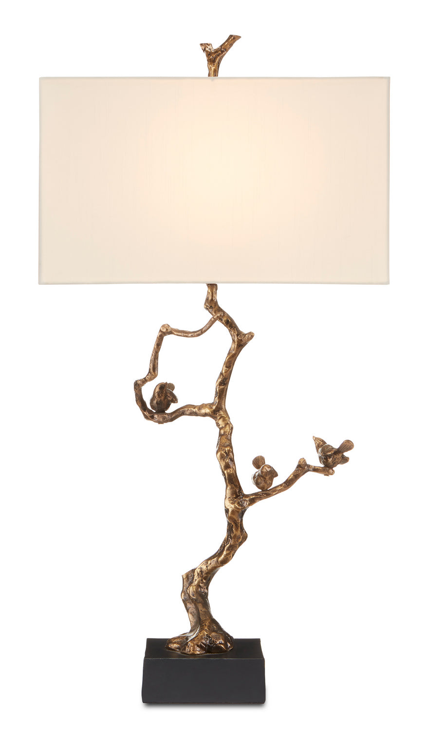 One Light Table Lamp from the Shadows collection in Antique Brass/Black finish