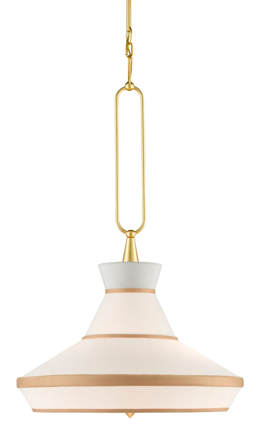 Two Light Pendant from the Perth collection in Gold Leaf/White finish