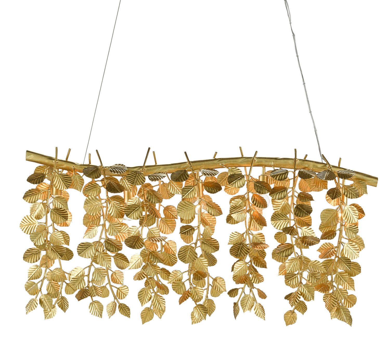 Five Light Chandelier from the Aviva Stanoff collection in Gold Leaf finish