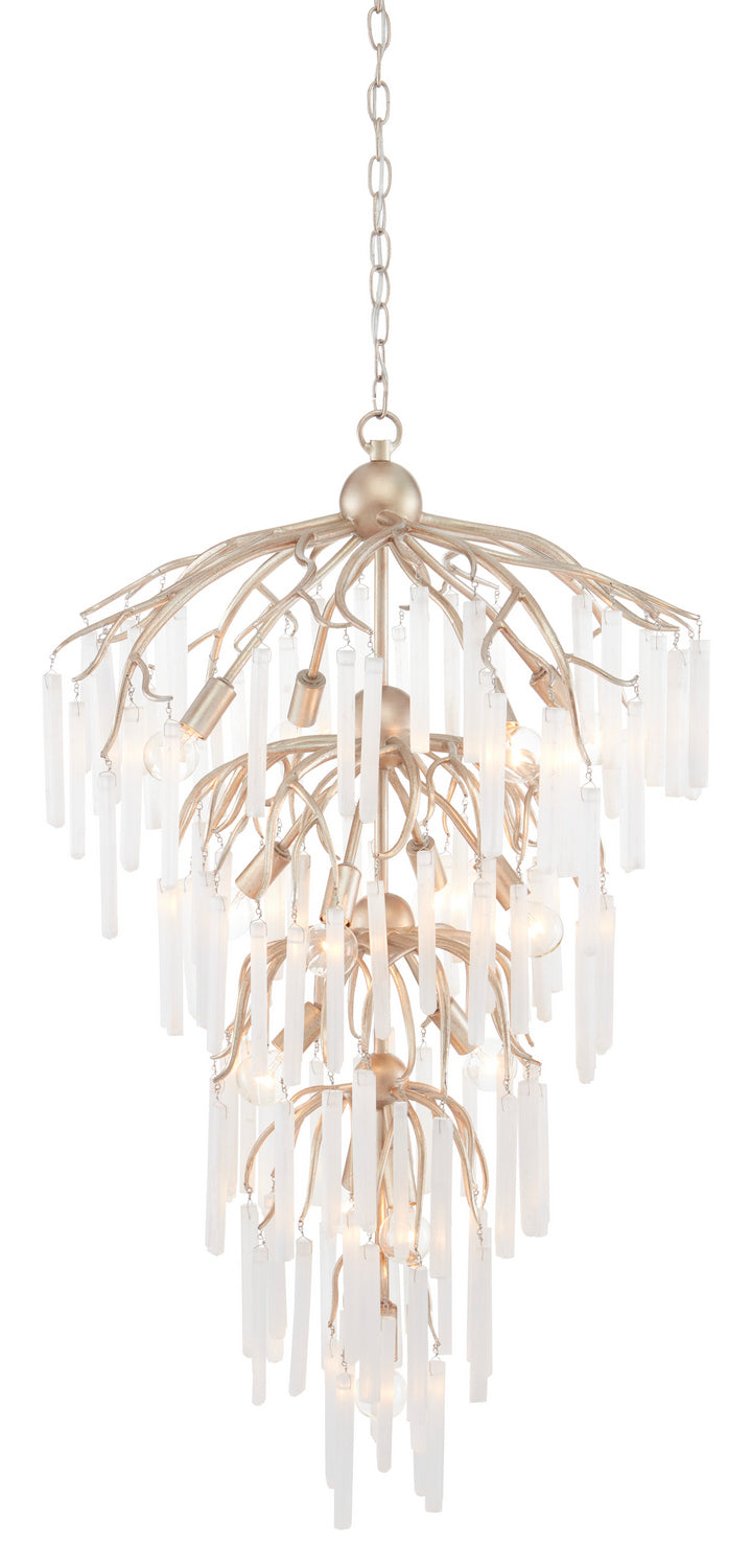 13 Light Chandelier from the Quatervois collection in Champagne/Natural finish