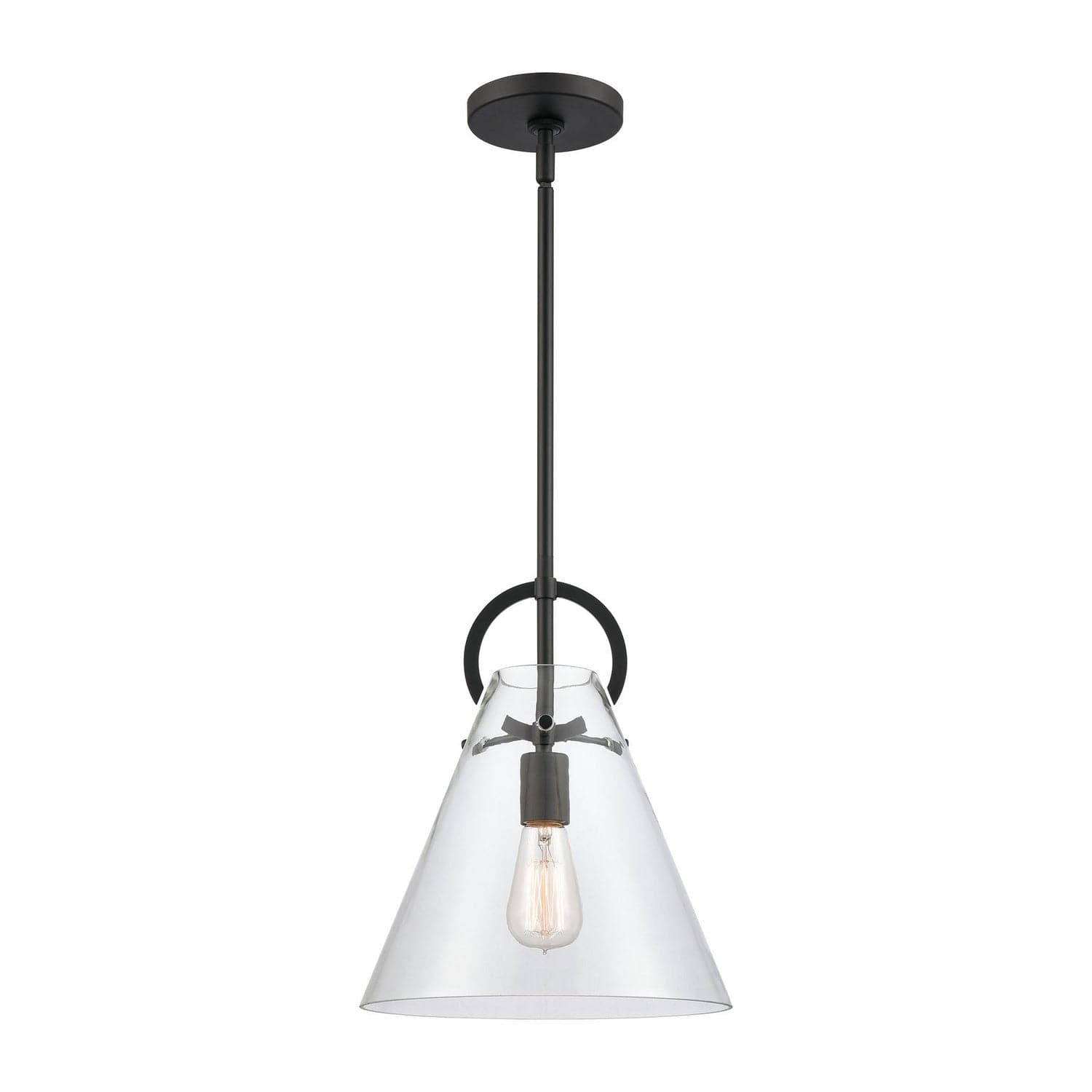 ELK Home - 89346/1 - One Light Mini Pendant - Gabby - Matte Black