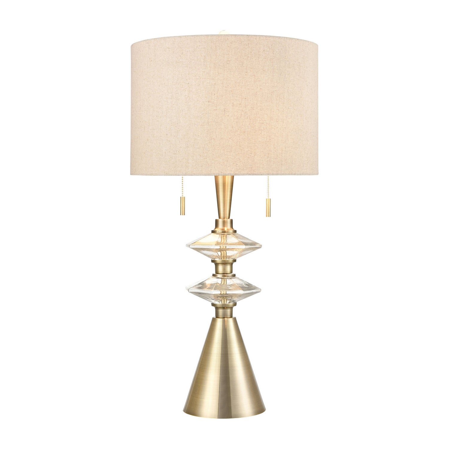 ELK Home - S0019-8042 - Two Light Table Lamp - Annetta - Antique Brass