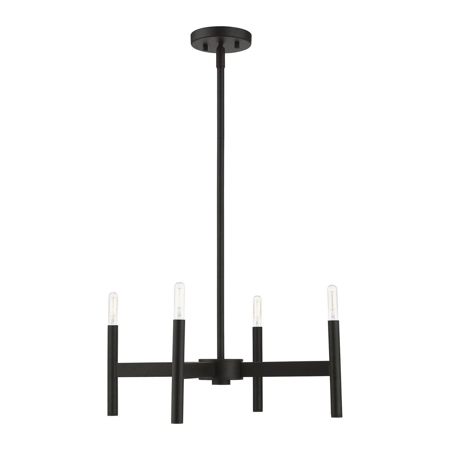 Livex Lighting - 51174-04 - Four Light Chandelier - Copenhagen - Black