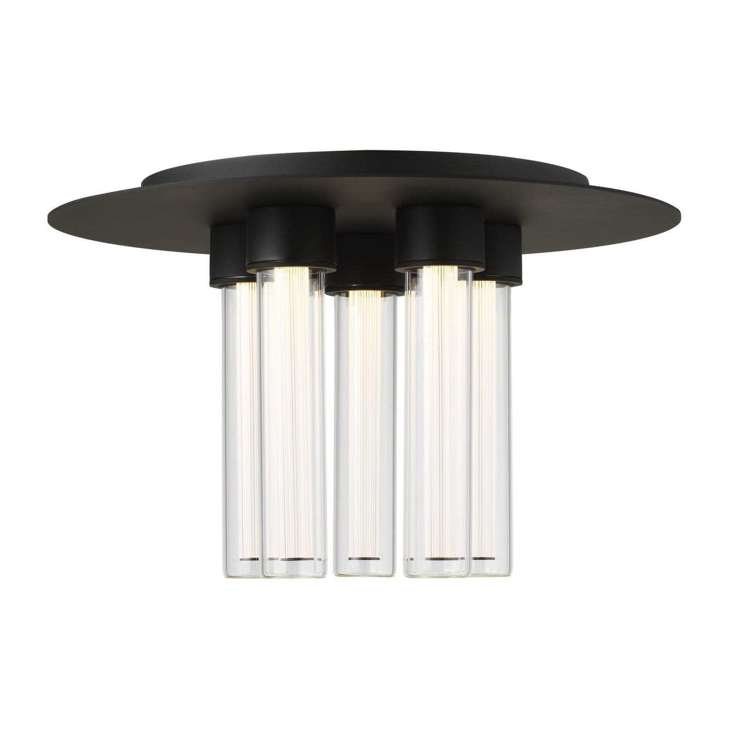 Visual Comfort Modern - 700FMKLA13B-LED927 - LED Flush Mount - Kola - Nightshade Black