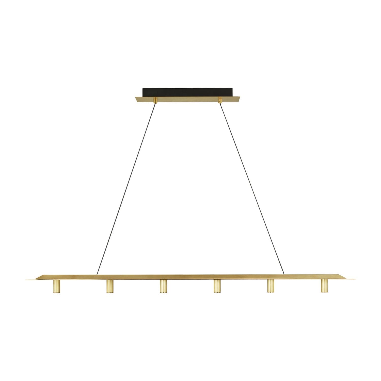 Visual Comfort Modern - 700LSPNT50NB-LED930 - LED Linear Suspension - Ponte - Natural Brass