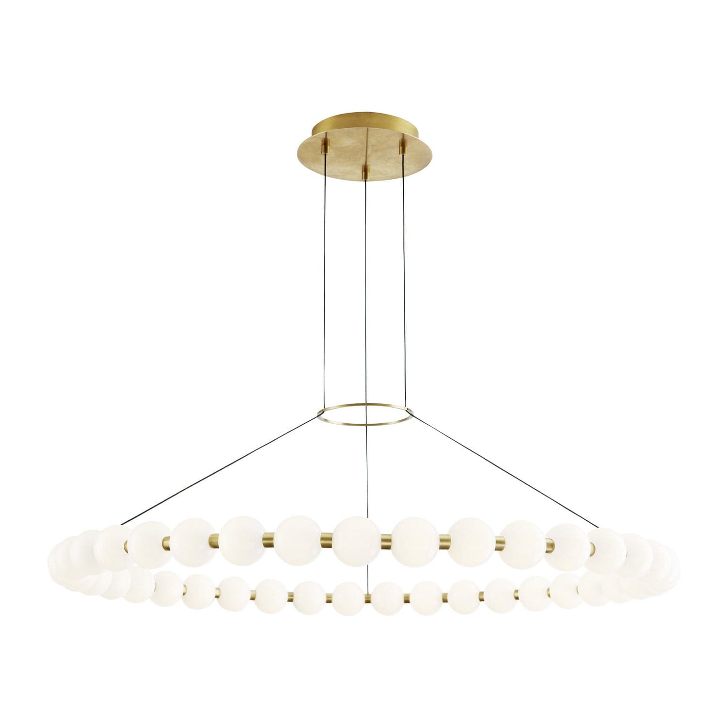 Visual Comfort Modern - 700OBT42NB-LED927 - LED Chandelier - Orbet - Natural Brass