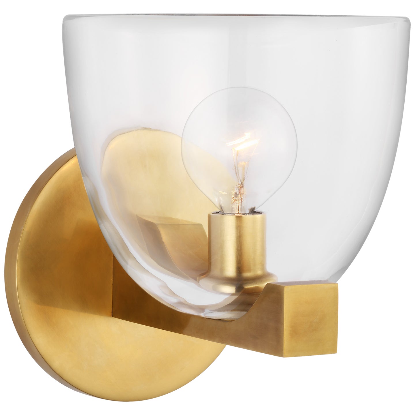 LED Wall Sconce from the Carola collection in Hand-Rubbed Antique Brass finish