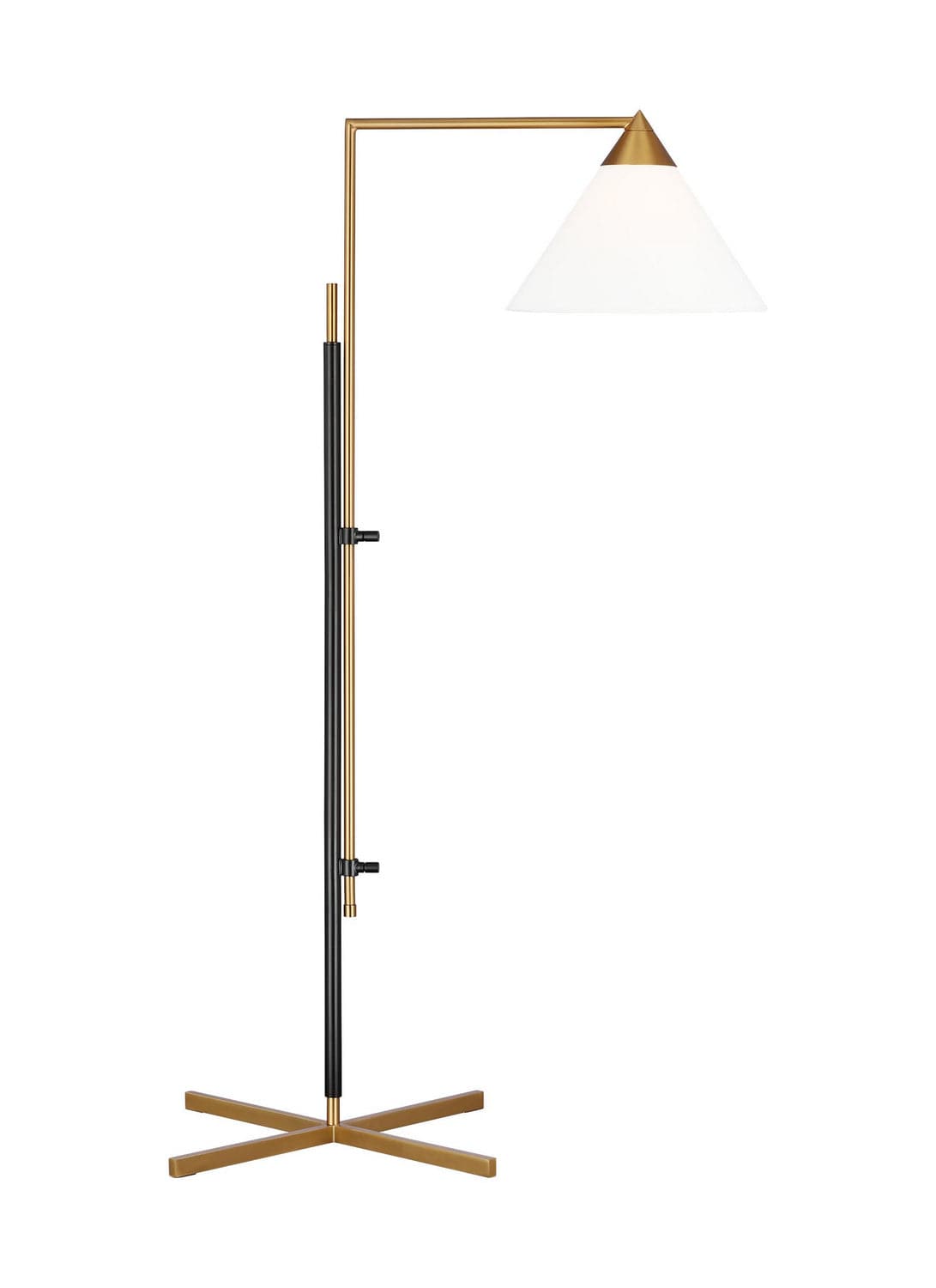 Visual Comfort Studio - KT1301BBSBNZ1 - One Light Floor Lamp - Franklin - Burnished Brass and Deep Bronze