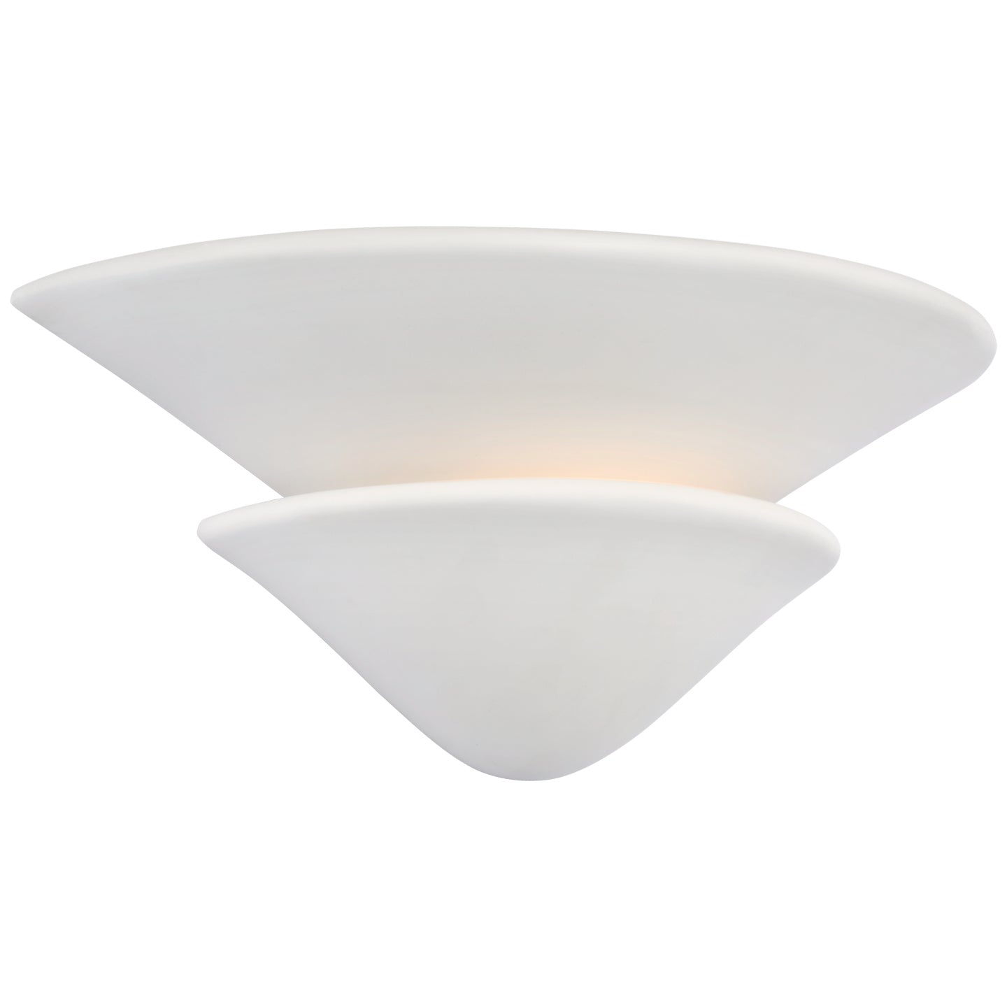 LED Wall Sconce from the Mollino collection in Plaster White finish