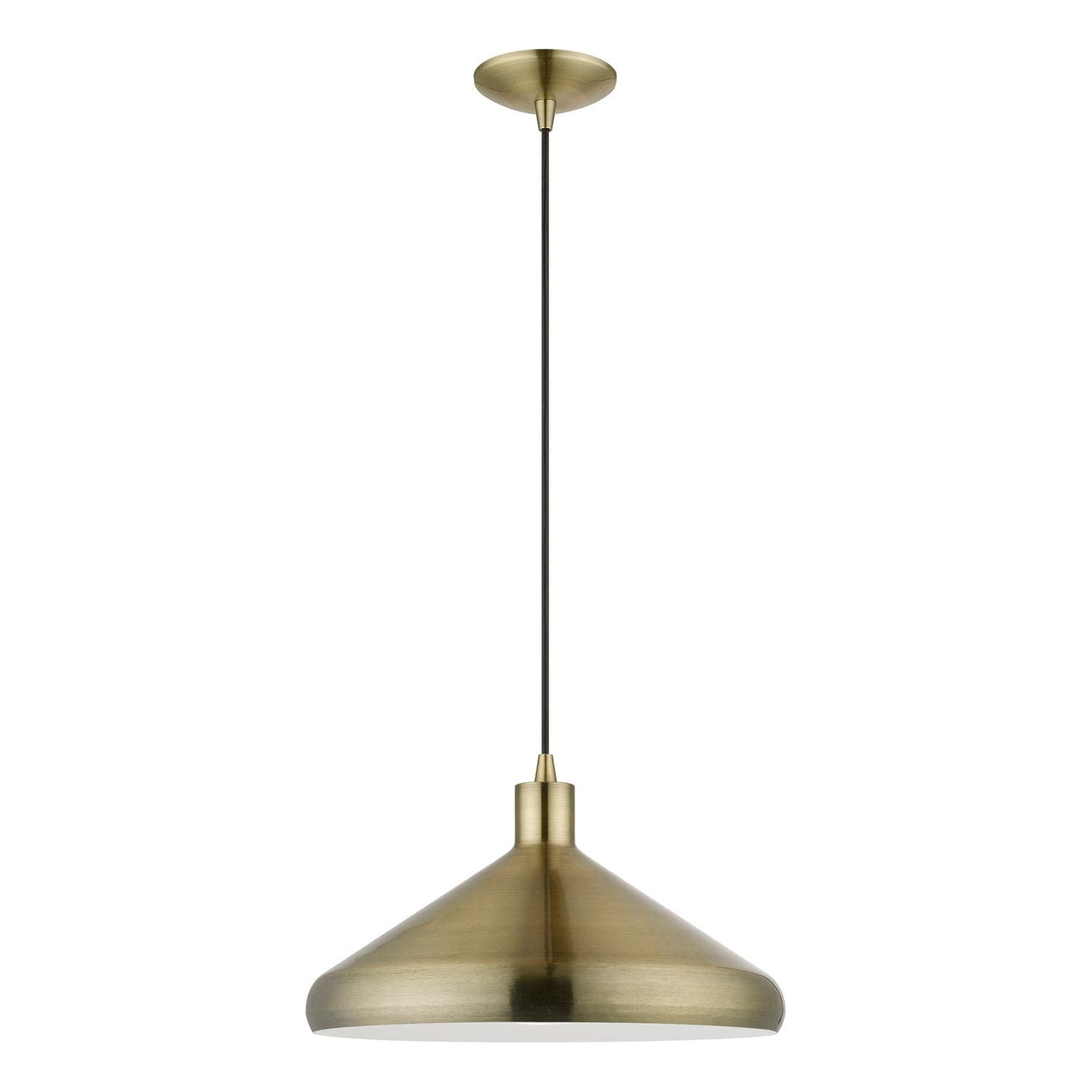 Livex Lighting - 40953-01 - One Light Pendant - Geneva - Antique Brass