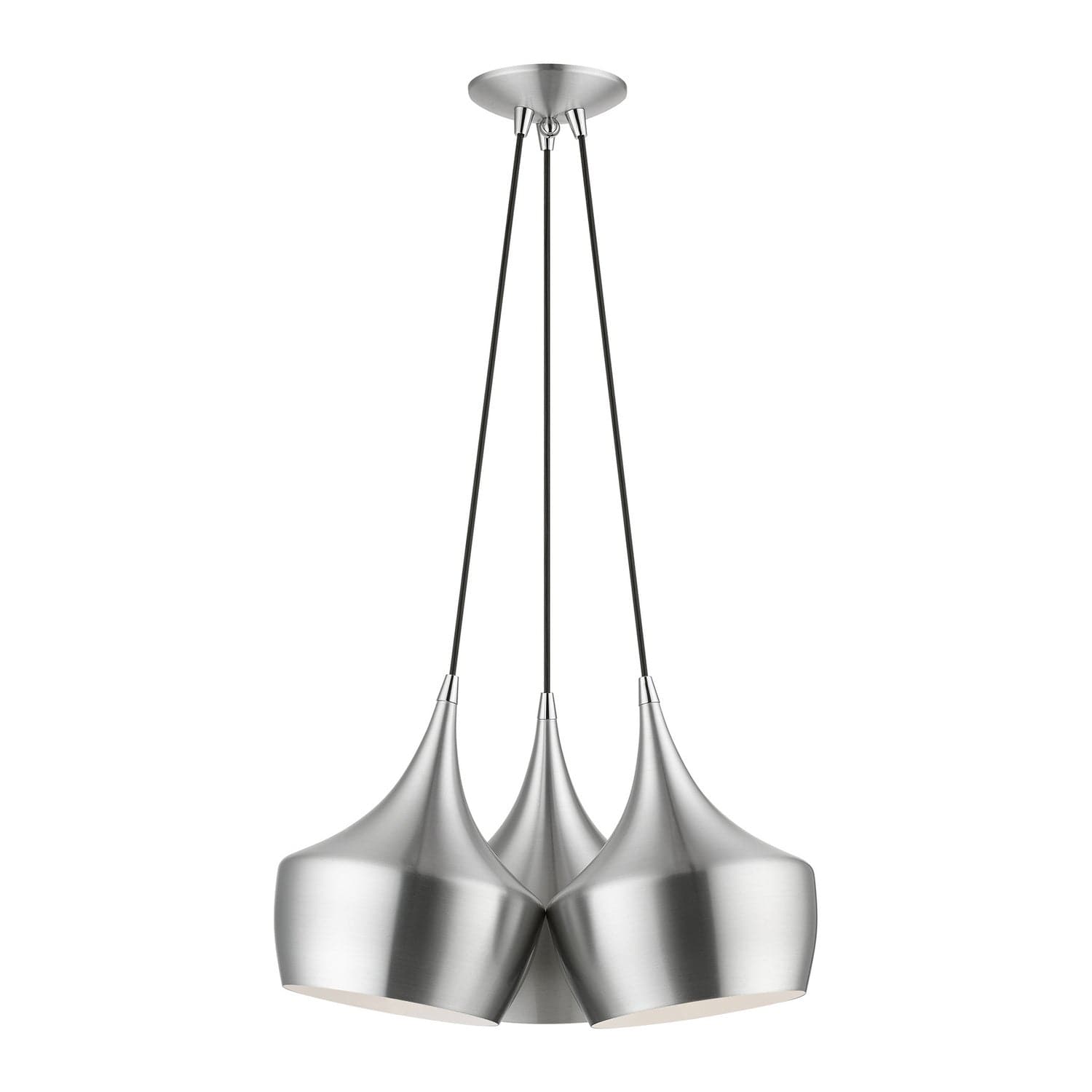 Livex Lighting - 41083-66 - Three Light Pendant - Waldorf - Brushed Aluminum