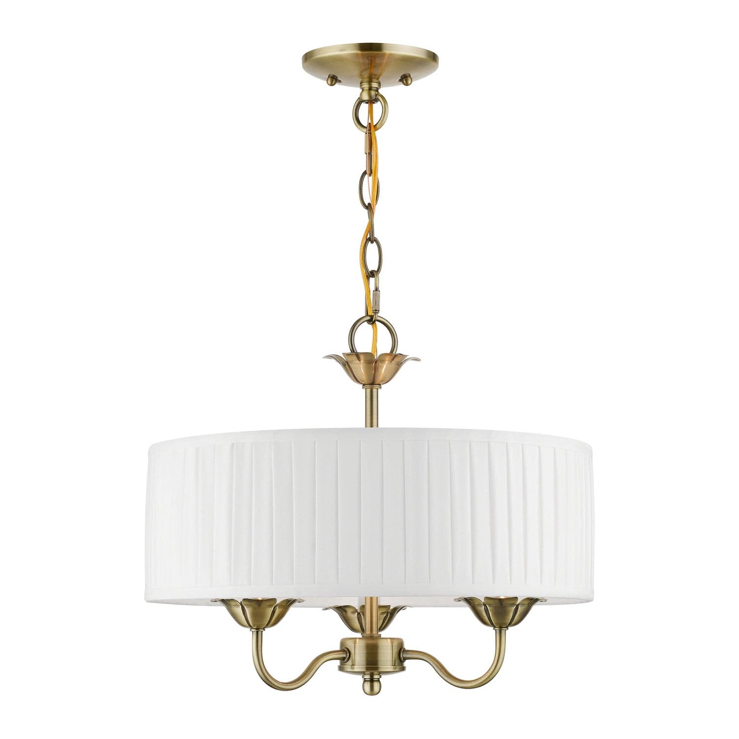 Livex Lighting - 41773-01 - Three Light Pendant - Edinburgh - Antique Brass