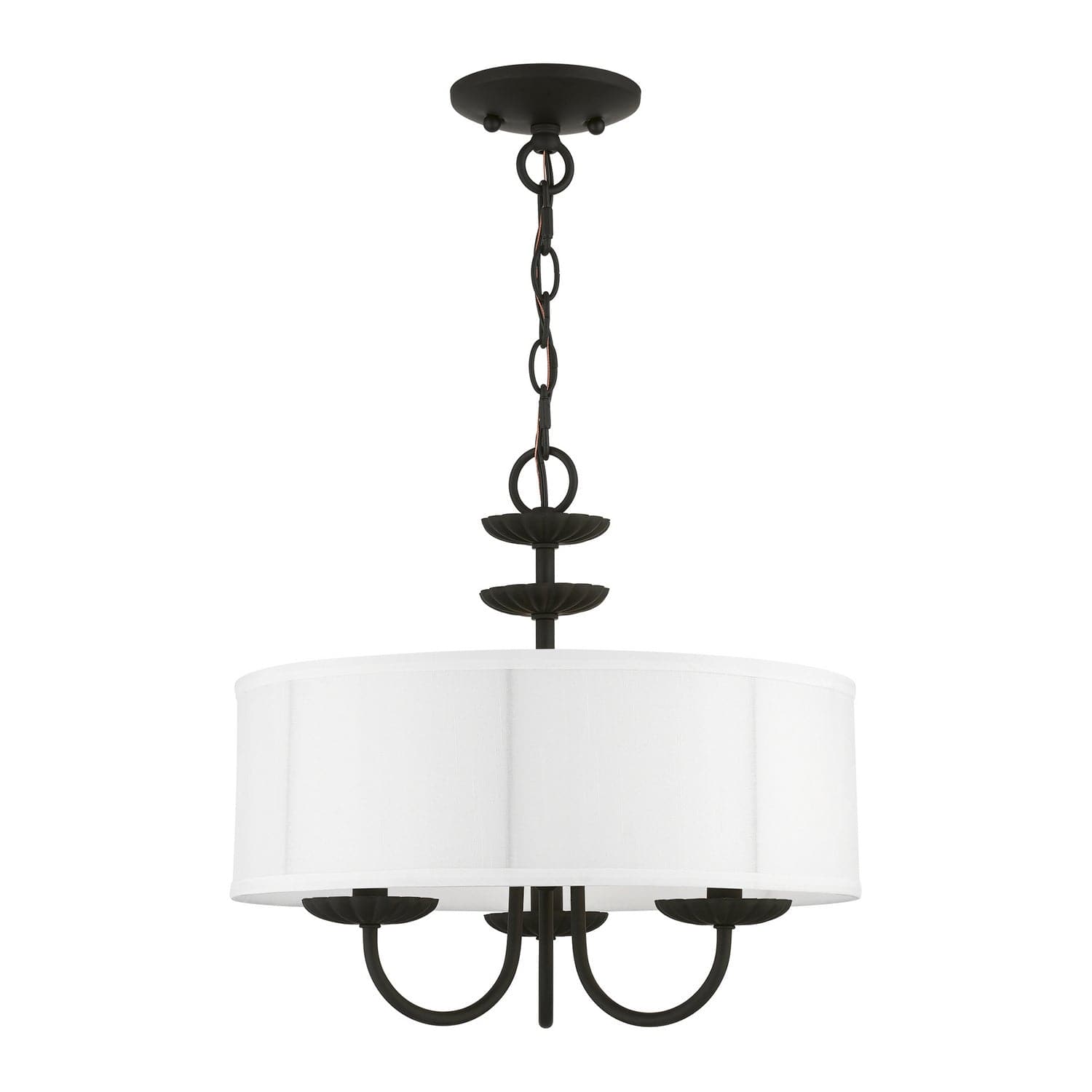 Livex Lighting - 42983-04 - Three Light Pendant - Brookdale - Black