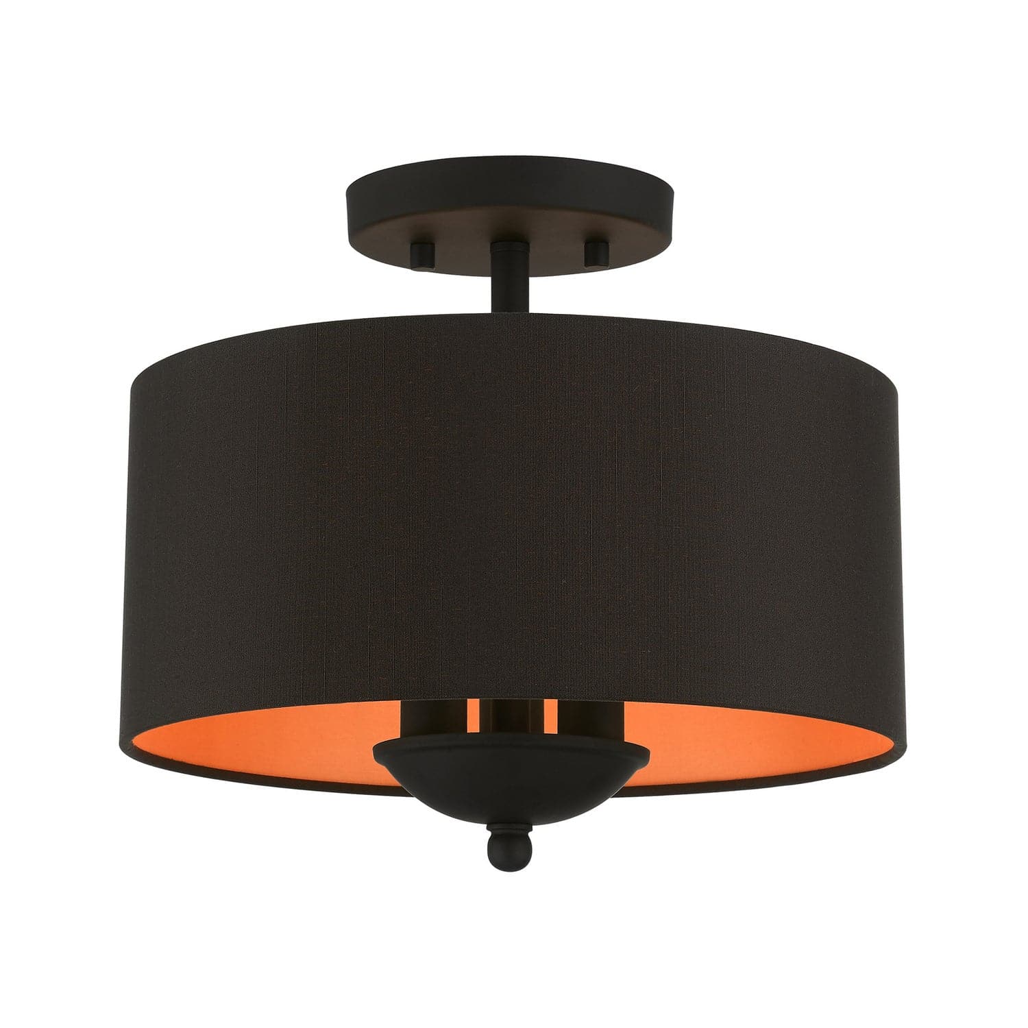 Livex Lighting - 45611-04 - Three Light Semi-Flush Mount - Sentosa - Black